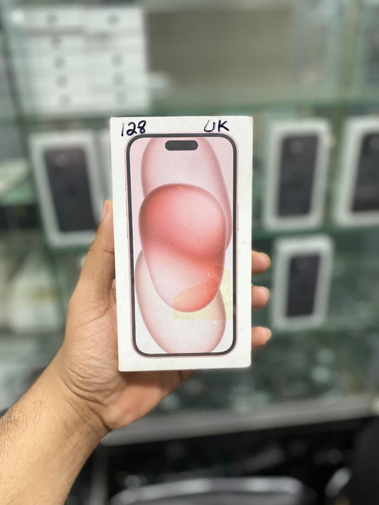 hone 15 128GB Pink | UK Model | Dual SIM (Physical + eSIM) | Factory Unlocked | Box Packed
